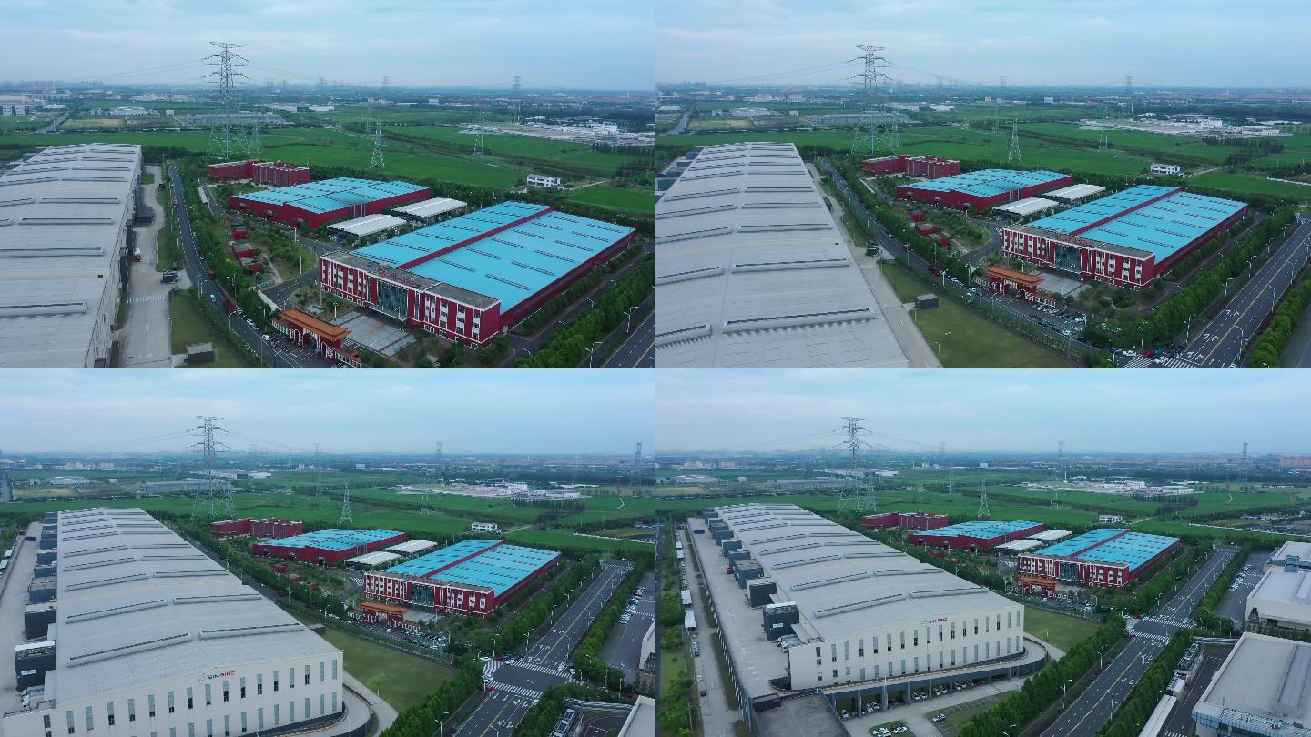 4k大氣航拍太倉科技產業(yè)園10